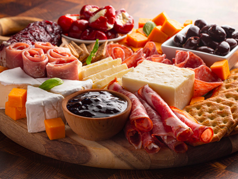 Private jet Vip Catering charcuterie board